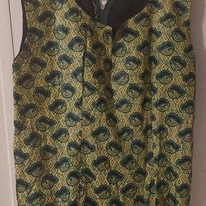 African Print Handmade One Of A Kind Floor Length Dress